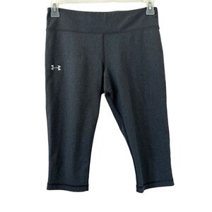 Under Armour HeatGear Gray Compression Cropped Leggings